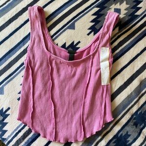 Target pink ribbed ribbed tank